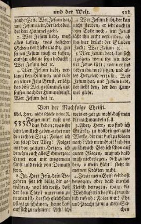 521-532, Von der Nachfolge Christi (535 - 541)