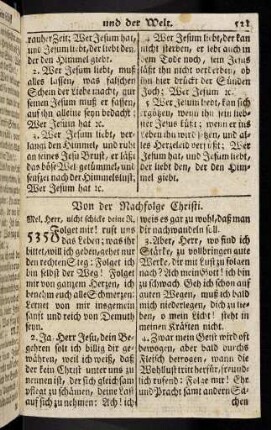 521-532, Von der Nachfolge Christi (535 - 541)
