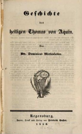 Geschichte des heiligen Thomas von Aquin