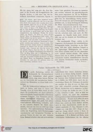 Pariser Seidenstoffe des XIII. Jahrh.