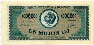 Geldschein, 1 Million Lei, 16.4.1947