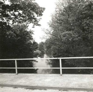 Niederlausitz. Hammerstrom. Kunstgraben. Blick von der Brücke bei Dissenchen-Merzdorf stromab nach Norden (Willmersdorf-Lakoma)