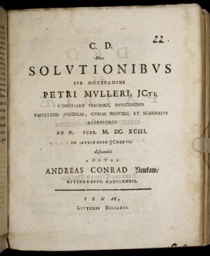 De Solutionibus