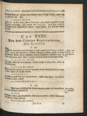 Cap. XXXV. Von dem Crimine Repetundarum, ...