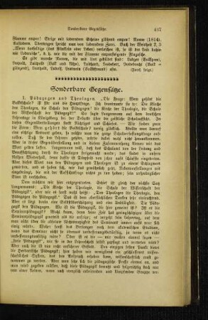 Sonderbare Gegensätze