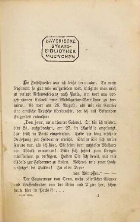 Dies irae : Erinnerungen eines französischen Offiziers an Sedan