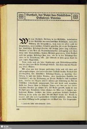 Berthelt, der Vater des Sächsischen Pestalozzi-Vereins