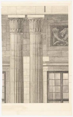 Neue Reichskanzlei, Berlin Innenräume: Wandaufriss, Details