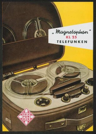 Werbeprospekt: Magnetophon KL 25 Telefunken