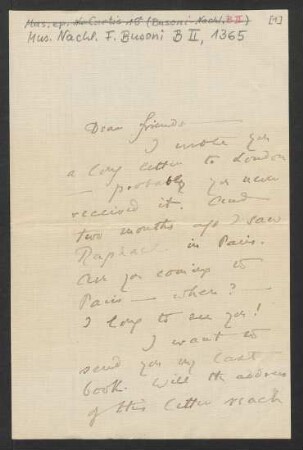 Brief an Ferruccio Busoni : 17.10.1921