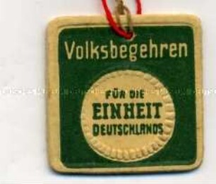 Unterschriftensammlung für das Volksbegehren für die Einheit Deutschlands