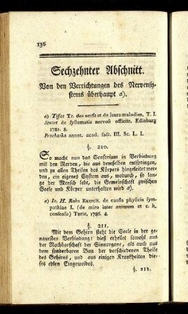 Sechzehnter Abschnitt. Von den Verrichtungen des Nervensystems überhaupt