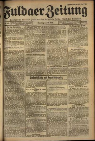 Ausgabe vom Dienstag, den 05. Juli 1927.