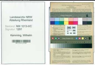 Entnazifizierung Wilhelm Kemming , geb. 11.09.1906 (Kaufmann)
