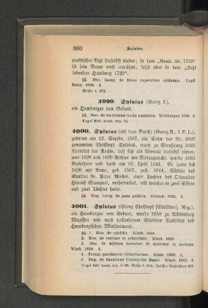 3999. Sylvius (Georg I.)