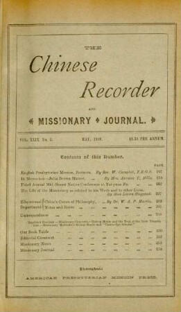 No. 5. May, 1898