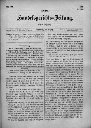 No. 31. 28. August 1878