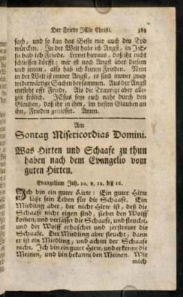 383-396, Am Sontag Misericordias Domini.