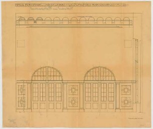 Thiersch, Friedrich von; München; Haus für Handel und Gewerbe - Börsensaal Westseite (Wandabwicklung)