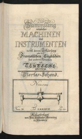 Niveau. Num. 31. Tab. LXXXVII.