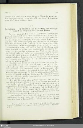 § 4. Fortsetzung. – c) Rückblick auf die Geltung der Vertragsfreiheit im römischen und neueren Rechte