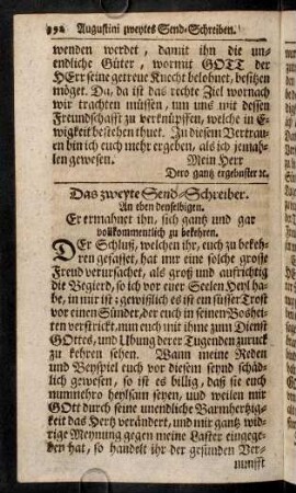 392-400, Das zweyte Send-Schreiben.
