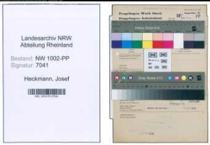 Entnazifizierung Josef Heckmann , geb. 08.03.1897 (Dreher)