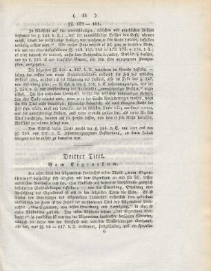 Dritter Titel. Vom Eigenthum.