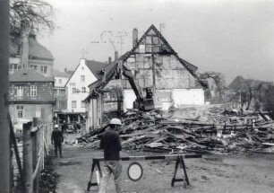 Friedrichstraße, Abbrucharbeiten. Detmold