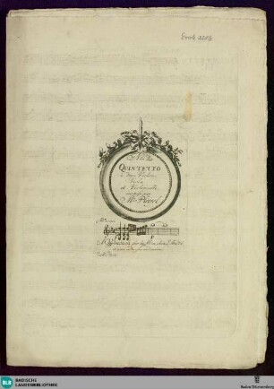 No. 2 Quintetto à deux Violons, Viola et Violoncelle