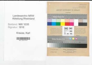 Entnazifizierung Karl Krause , geb. 17.01.1903 (Wiegemeister)