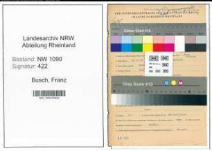 Entnazifizierung Franz Busch , geb. 14.05.1910 (Angestellter)