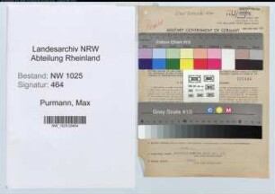 Entnazifizierung Max Purmann , geb. 19.06.1896 (Stadtinspektor)