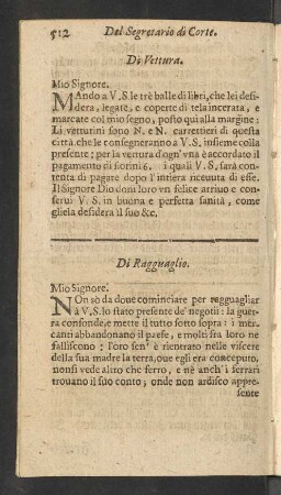 Di Ragguaglio.
