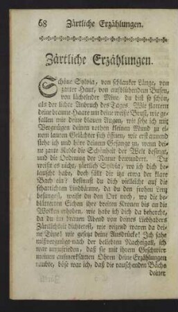 Zärtliche Erzählungen