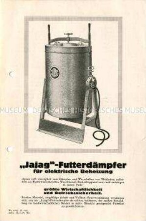 "Jajag"-Futterdämpfer für elektrische Beheizung