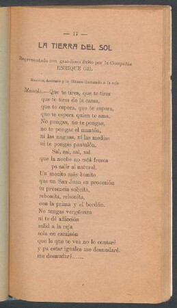 La Tierra del Sol