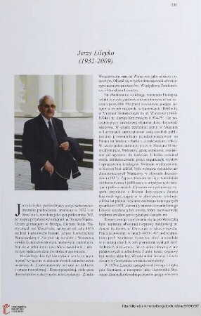 72: Jerzy Lileyko (1932 - 2009)