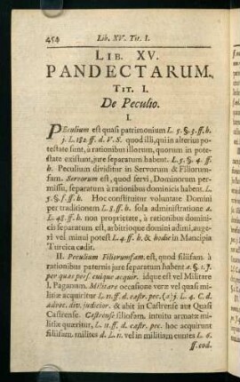 454-465, Lib. XV. Pandectarum