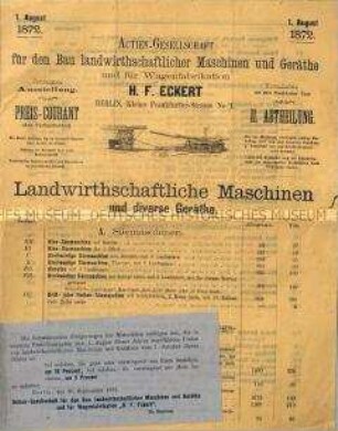 Landwirtschaftliche Maschinen und diverse Geräte