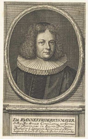 Bildnis des Ioannes Fridericus Mayer