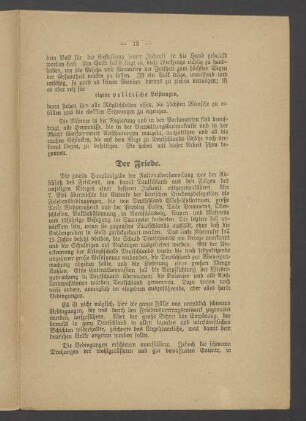 Der Friede