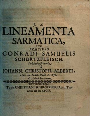 Lineamenta Sarmatica