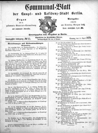 1879,15: No. 15, 13. April 1879