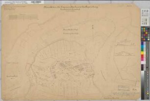 Ems Kanalisierung Blatt 21 Grunderwerbskarte Strecke Aschendorf Durchstich bei Tunxdorf 1893 1 : 2000 68 x 98 kol. Zeichnung A. Franke, Wasserbauinspektor Wasser- und Schiffahrtsdirektion Münster