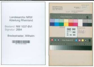 Entnazifizierung Wilhelm Bredestraeter , geb. 08.01.1889 (Lehrer)