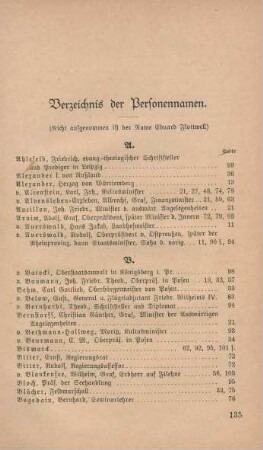 Verzeichnis der Personennamen