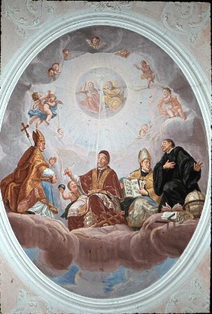 Kirchenväter mit der Heiligen Dreifaltigkeit