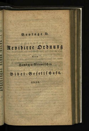 Revidirte Ordnung der Hamburg-Altonaischen Bibel-Gesellschaft