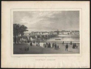 Ansicht von Dresden Neustadt, Lithographie, um 1840 : Arldt, Carl Wilhelm : Neustadt Dresden / Gez. u. lith. v. C. W. Arldt. - [S.l.] : [Weider] , [um 1840]. - 1 Kunstbl. : Lithogr. ; 23 x 15 cm. - Zählung: L III, B.I